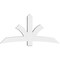 Ekena Millwork Davenport Architectural Grade PVC Gable Bracket, 72"W x 36"H x 6"D x 6"F, 12/12 Pitch GBP072X36X0606DAV00 - alternate 4
